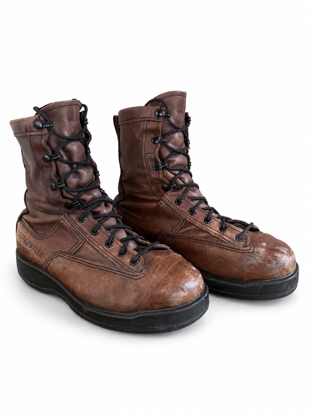 Belleville 330 ST Size 8R Brown Leather Steel Toe Flight Boots Vibram